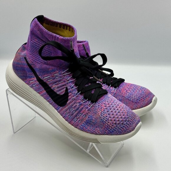 Nike LunarEpic Flyknit Womens 6 Purple Lightweight Running Gym Shoes - Picture 10 of 15